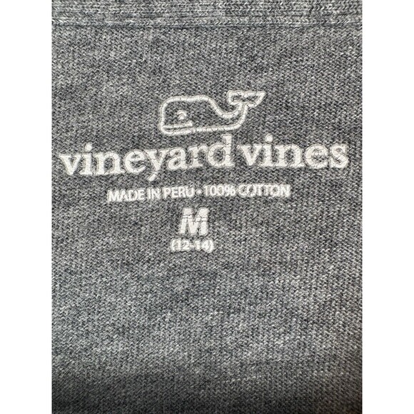 Vineyard Vines Boys Grey Lacrosse Long Sleeve Shirt Tee, Medium - Picture 5 of 8